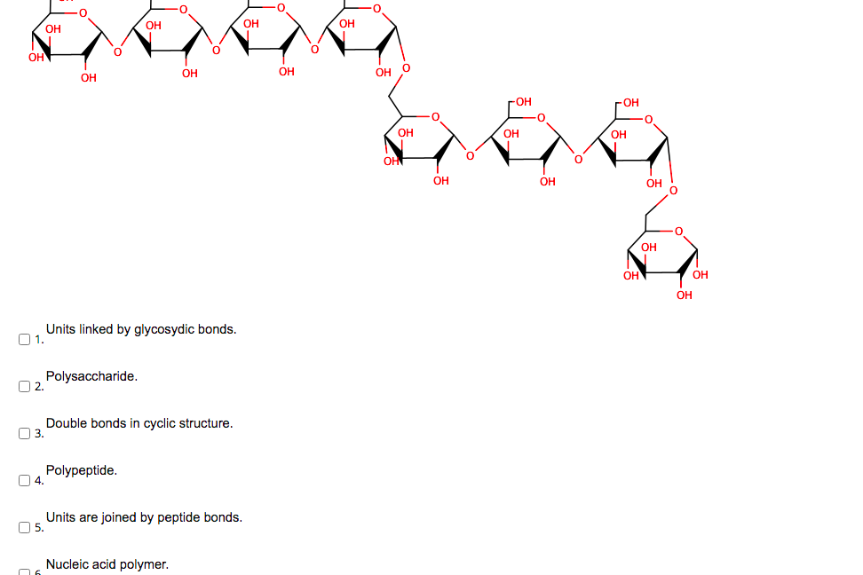 Solved This is a substructure of glycogen. From the list