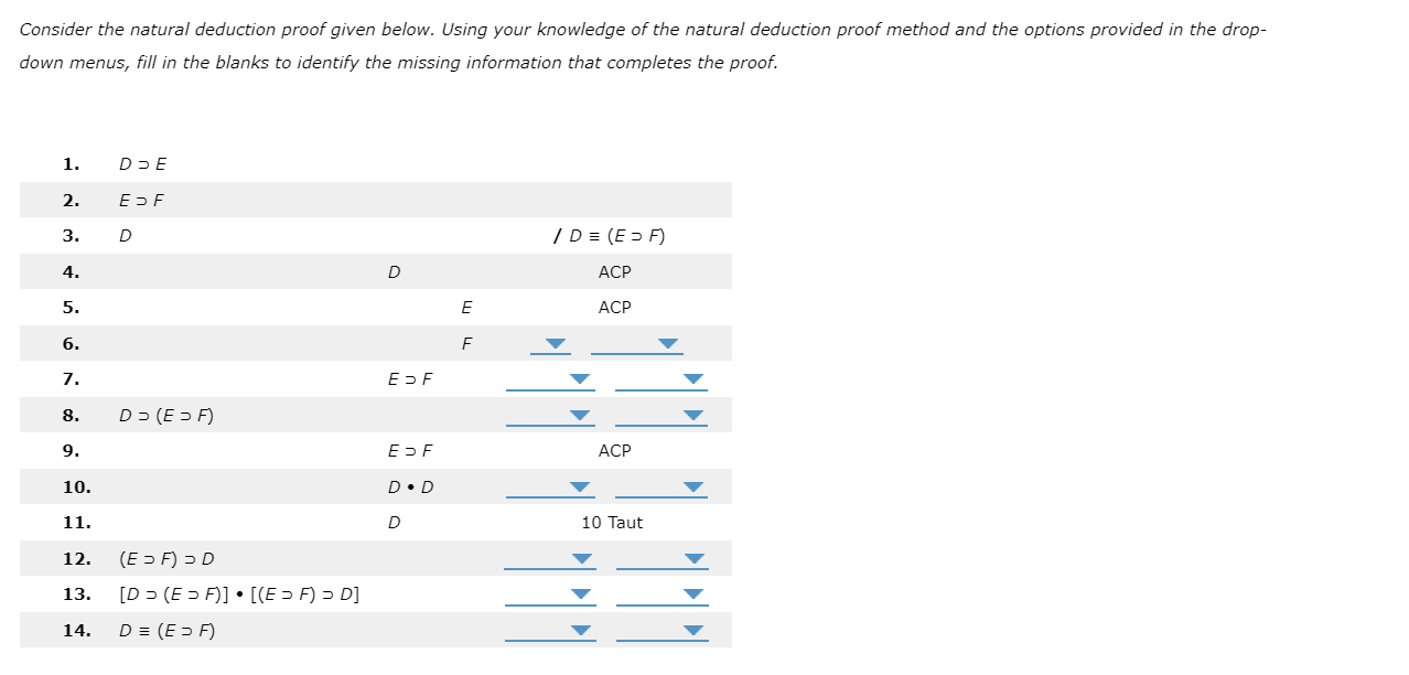 Solved Consider The Natural Deduction Proof Given Below. | Chegg.com