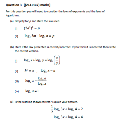 Solved Question 3 2 4 1 7 Marks For This Question You Chegg Com