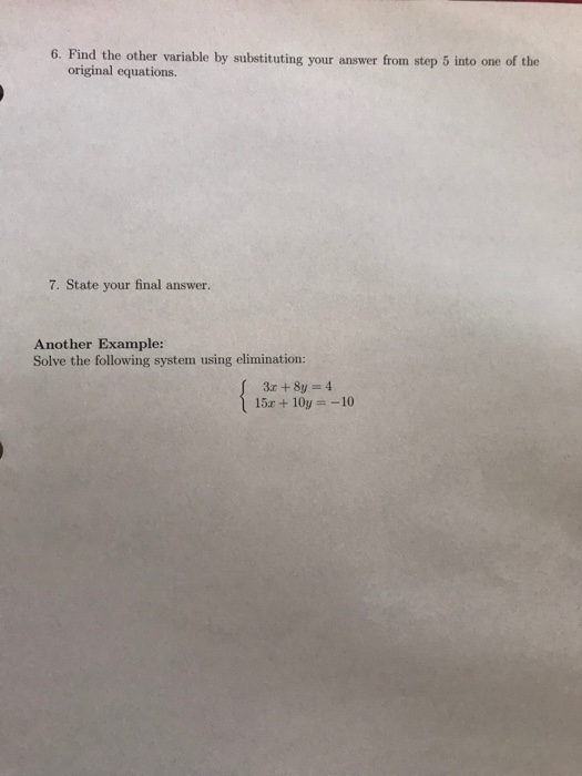 Solved 2 4 Solving A System Using Elimination Solve The Chegg Solved 2 4 Solving A System Using Elimination Solve The Chegg
