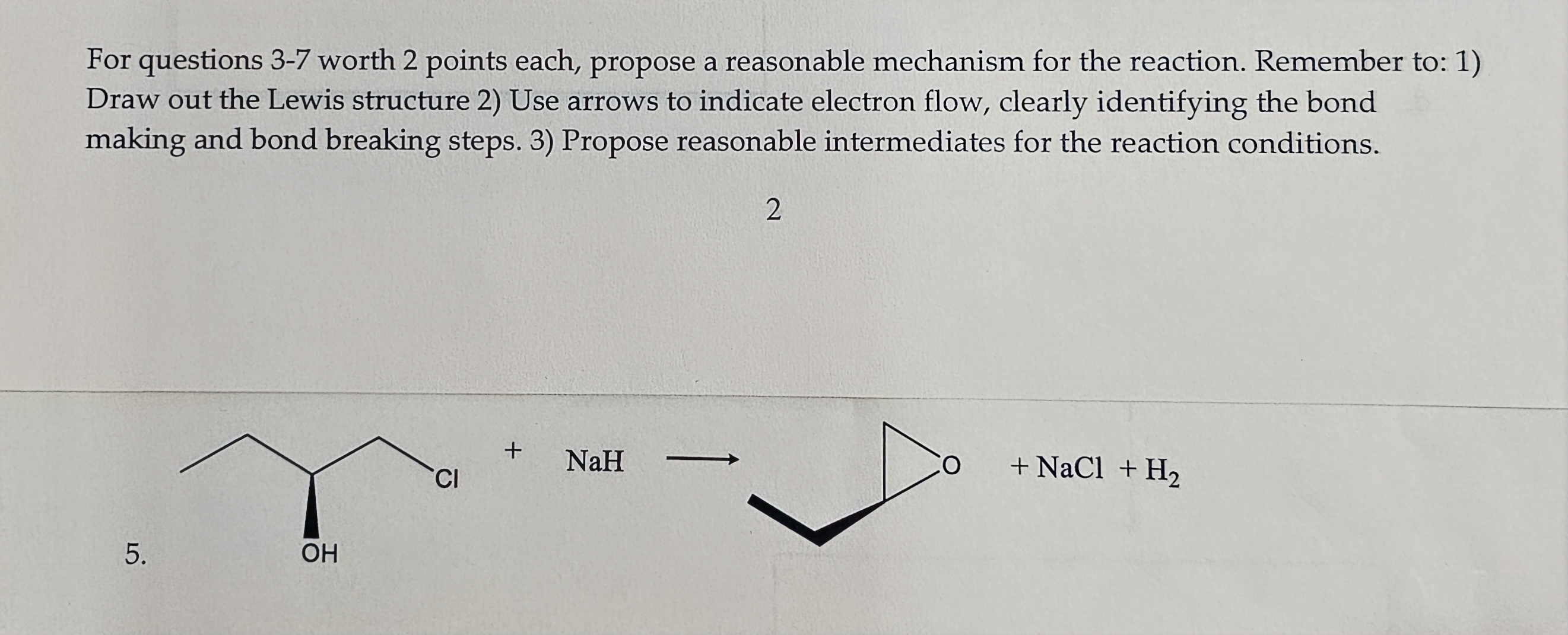 Solved For questions 3-7 worth 2 points each, propose a | Chegg.com