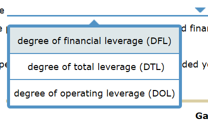 Select The Degree Of Leverage That Completes The Chegg Com