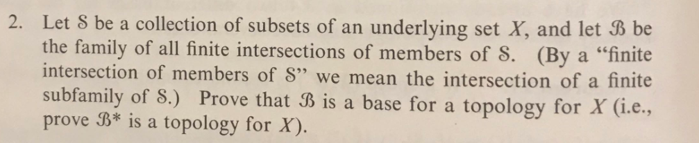 Solved 2. Let S be a collection of subsets of an underlying | Chegg.com