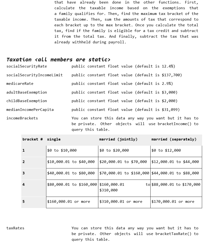 Java Language I need help on creating Family class, | Chegg.com