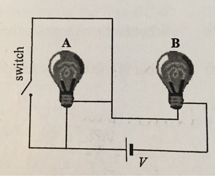 Solved Two identical light bulbs A and B are connected to a | Chegg.com