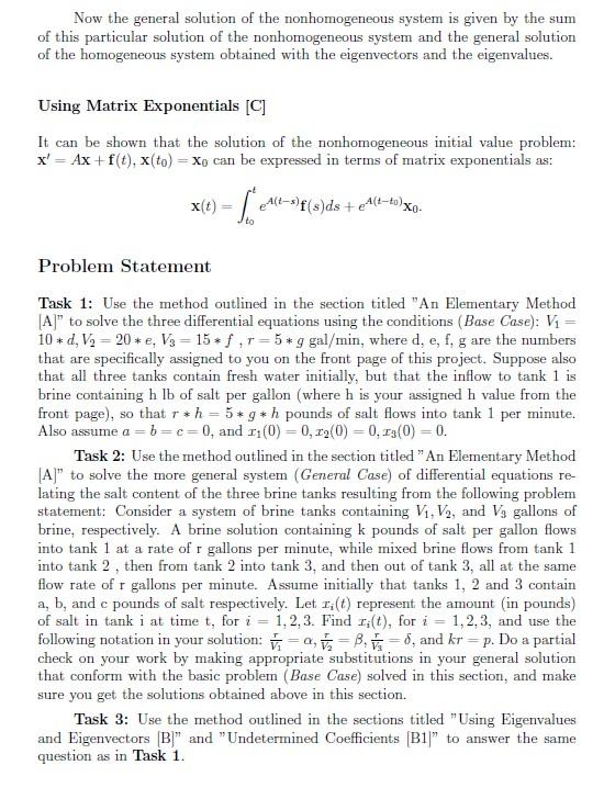 Using Matlab Simulink for this Brine Tank Problem. a | Chegg.com