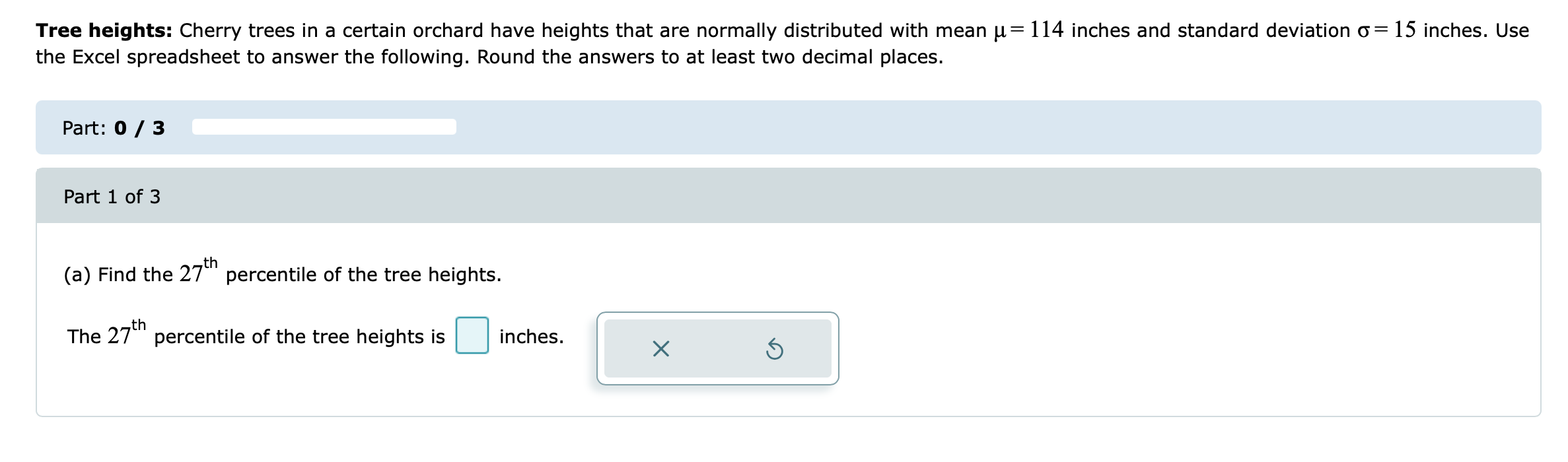 Solved Tree heights Cherry trees in a certain orchard have