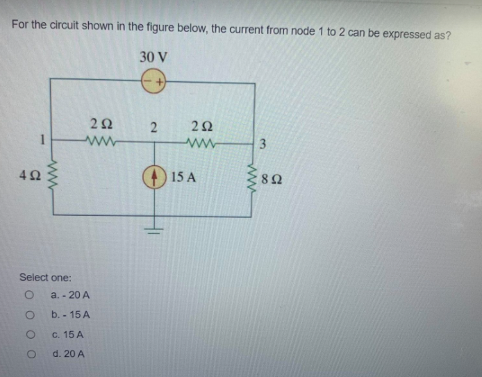 Solved For The Circuit Shown In The Figure Below, The | Chegg.com