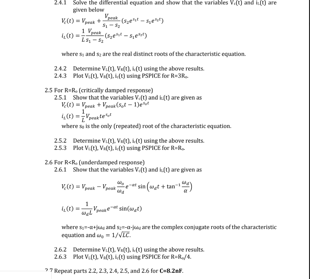 Solved 2 Consider The Series Rlc Circuit In Figure 5 With Chegg Com