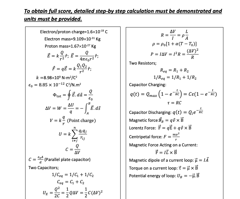 Solved To Obtain Full Score, Detailed Step-by Step 