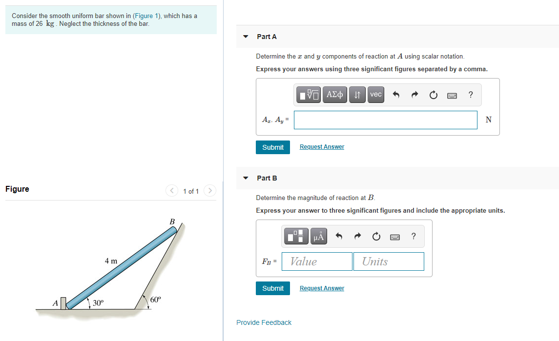 Solved Consider The Smooth Uniform Bar Shown In (Figure 1), | Chegg.com