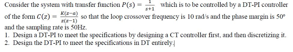 = s+1 Consider the system with transfer function P(s) | Chegg.com