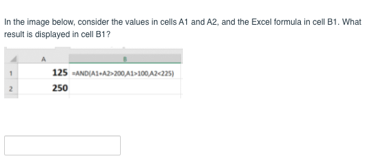 Solved In The Image Below, Consider The Values In Cells A1 | Chegg.com