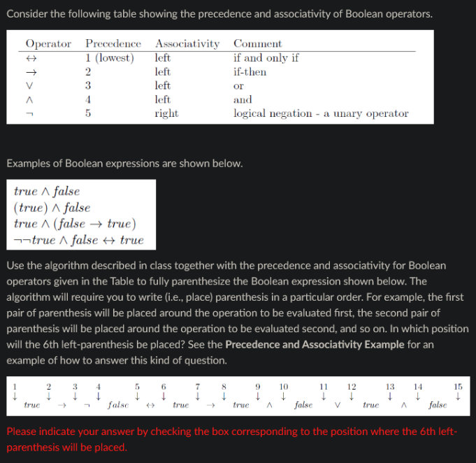 Solved Precedence And Associativity Example Consider The | Chegg.com