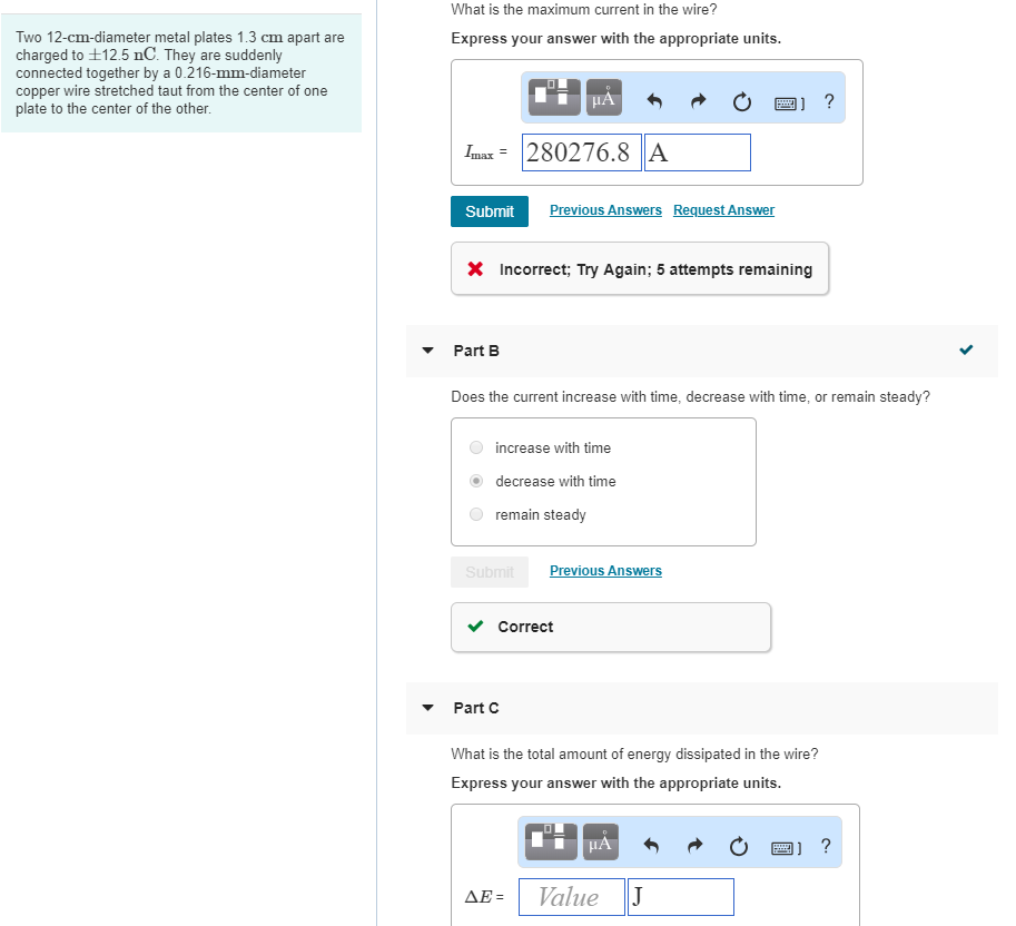 Solved What is the maximum current in the wire? Two | Chegg.com