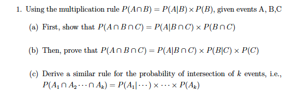 Solved Using The Multiplication Rule P A B P A B X P Chegg Com