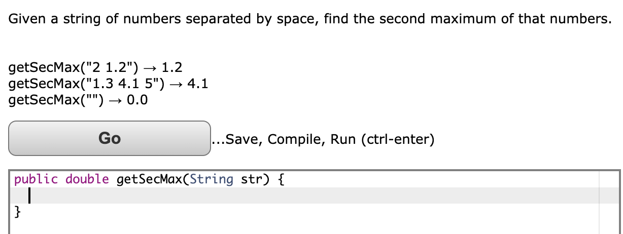 Solved Given A String Of Numbers Separated By Space Find Chegg Com