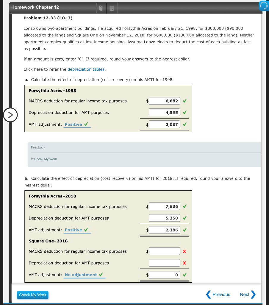 Solved Homework Chapter 12 Problem 12-33 (LO. 3) Lonzo owns | Chegg.com