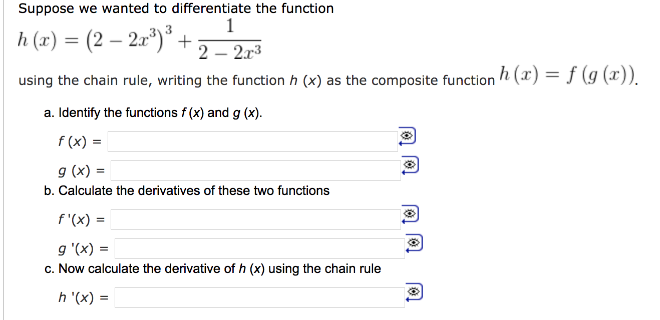 Solved Suppose We Wanted To Differentiate The Function 1 Chegg Com