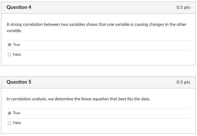 Solved A strong correlation between two variables shows that | Chegg.com