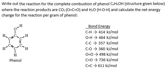 Phenol, C6H5OH