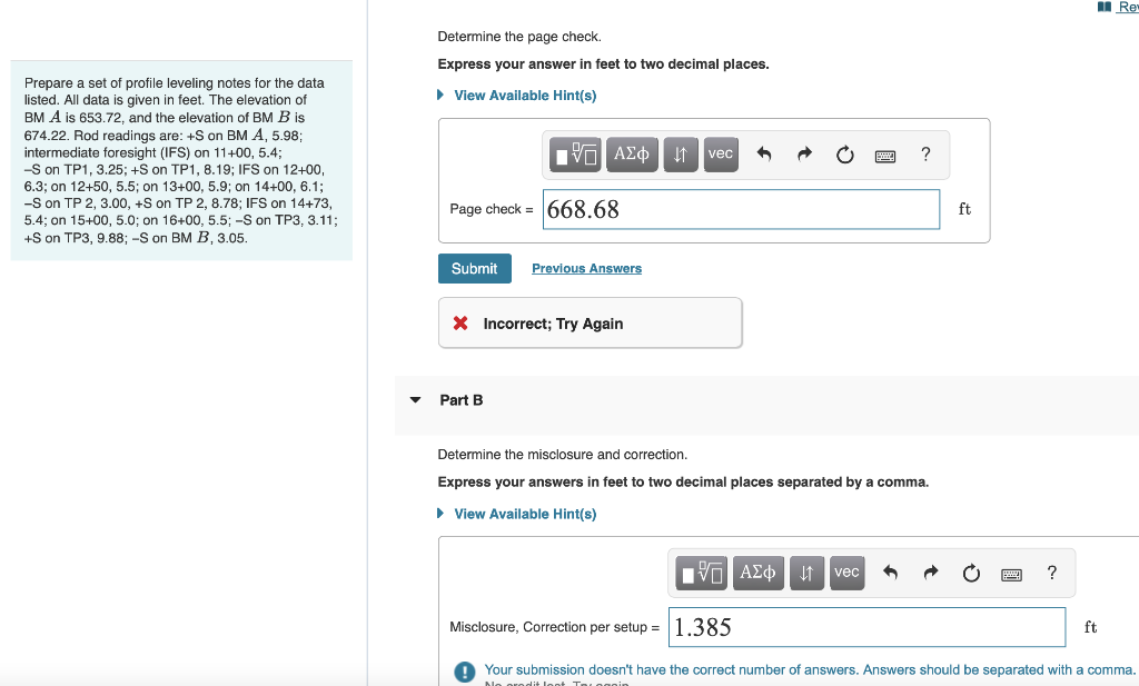 Solved Determine the page check. Express your answer in feet | Chegg.com