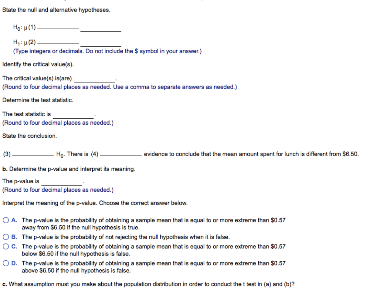 Solved The data table below contains the amounts that a