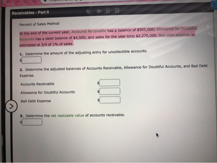 solved-receivables-part-i-percent-of-sales-method-at-the-chegg