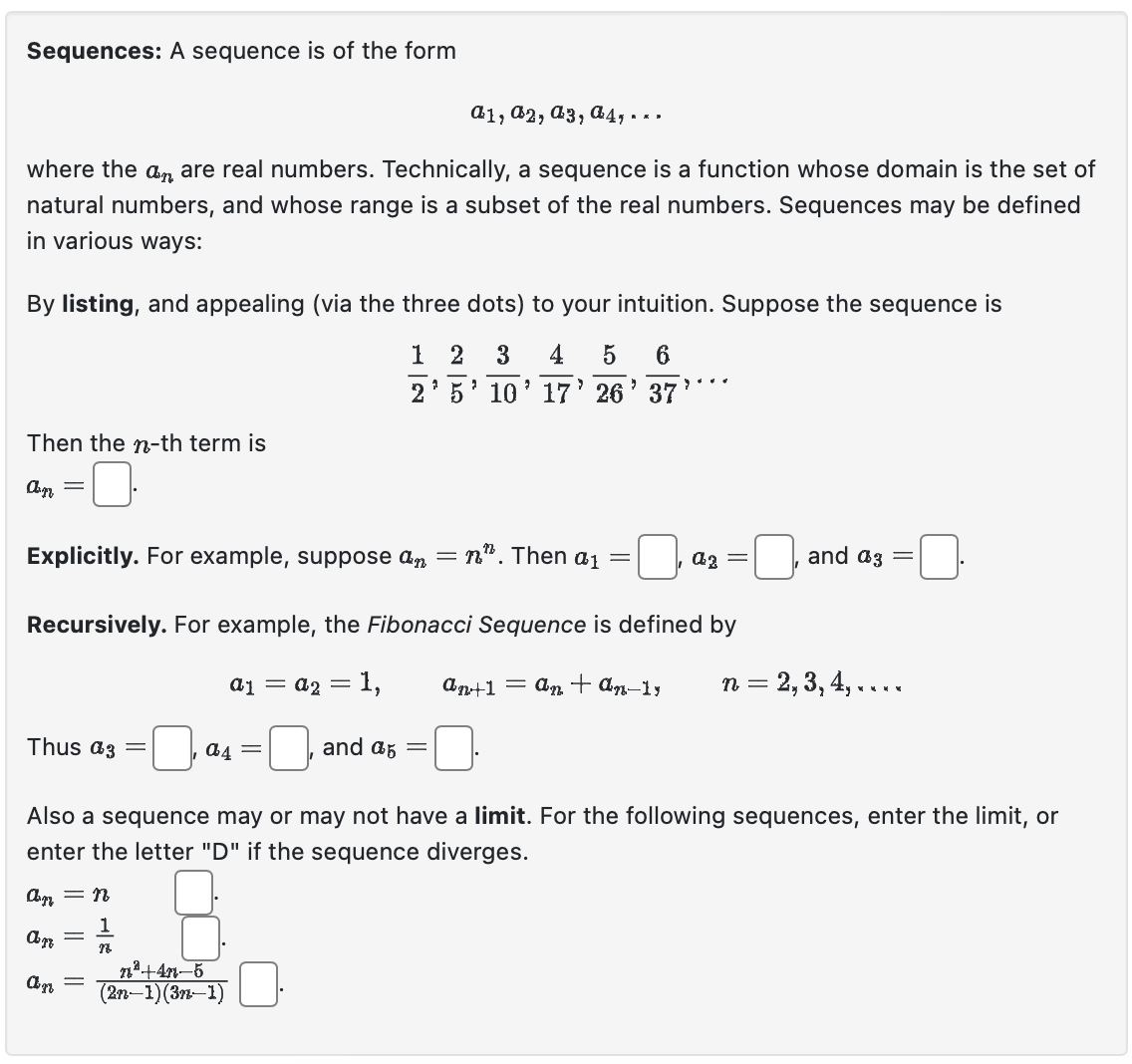 Solved Sequences A Sequence Is Of The Form A1a2a3a4 2320