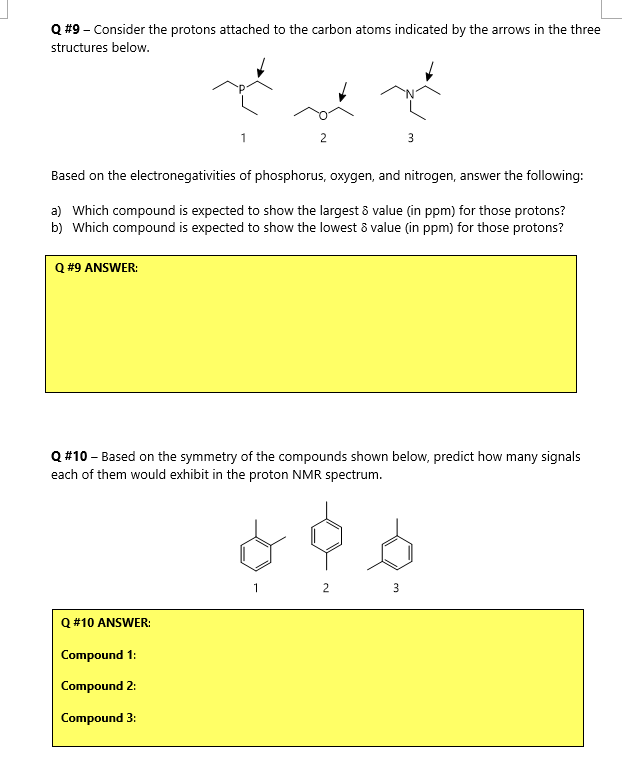 Solved L POST-LAB ASSIGNMENT FOR TECHNIQUE 26 - PROTON NMR | Chegg.com