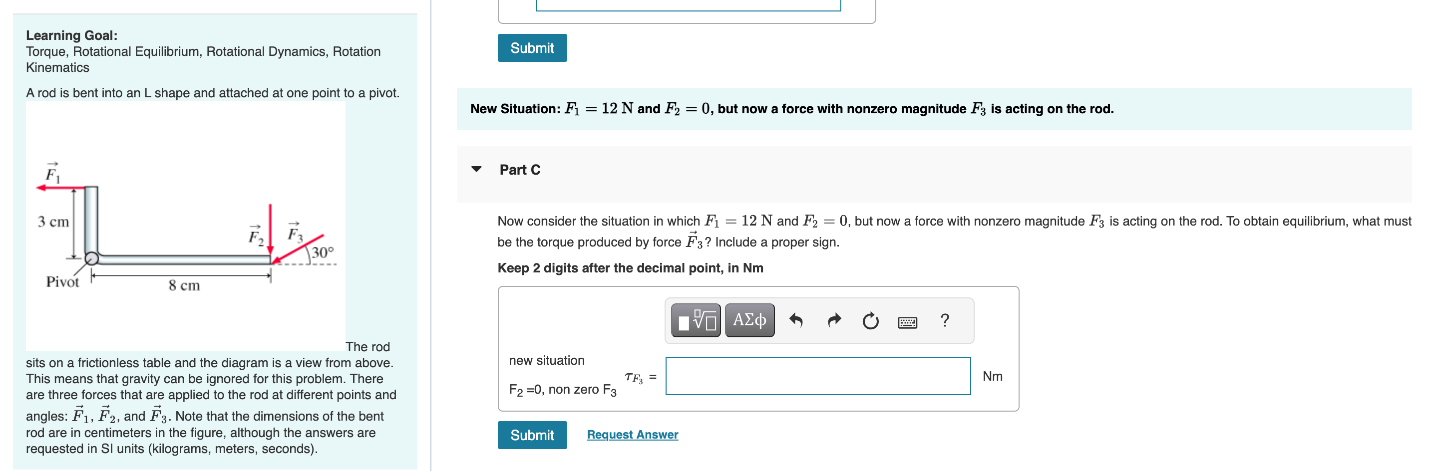 Solved Learning Goal Torque, Rotational Equilibrium,