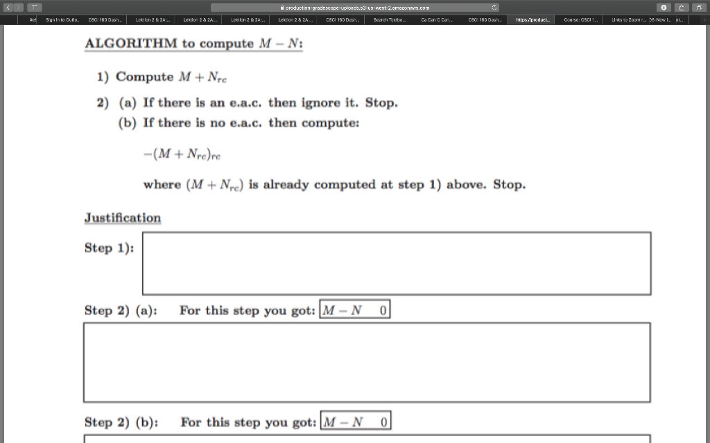 Solved T Production Gradescope Uploads 53 Us West 2 Amazo Chegg Com