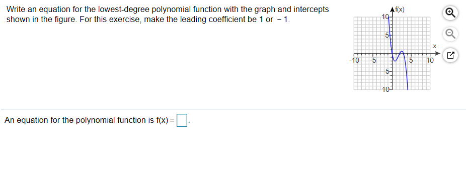 Solved Write an equation for the lowest-degree polynomial | Chegg.com