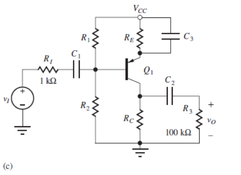 Solved What are Av,Ai,Rin ,Rout , and the maximum amplitude | Chegg.com