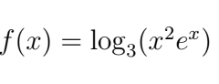 Solved F(x)=log3(x2ex) 