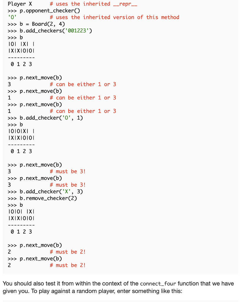 Solved Problem 3: An Unintelligent Computerized Player 20 | Chegg.com