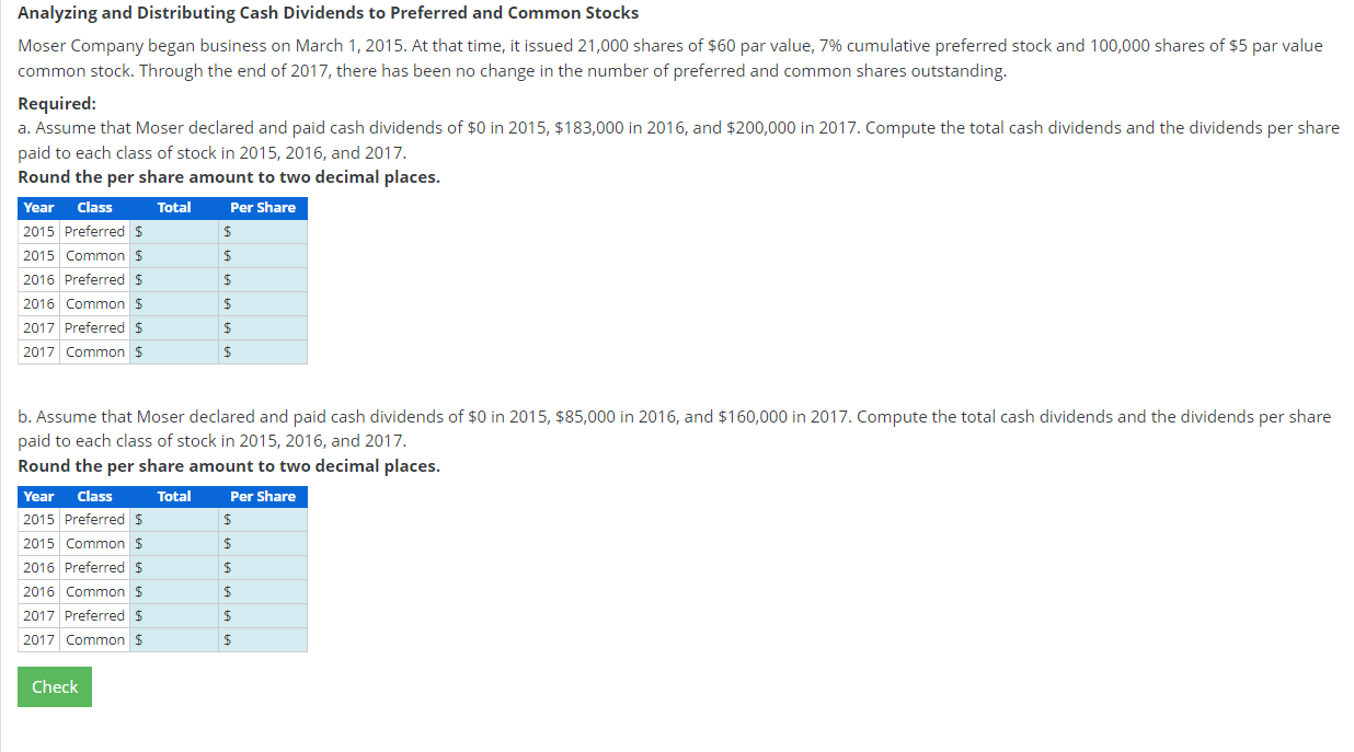 Solved Analyzing and Distributing Cash Dividends to | Chegg.com
