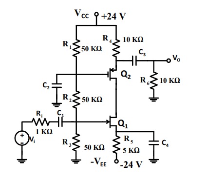 In the circuit given on the side, the transistor | Chegg.com