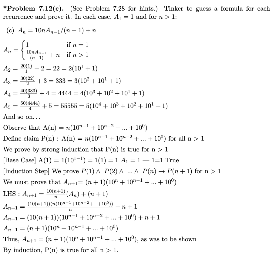 *Problem 7.12(c). (See Problem 7.28 for hints.) | Chegg.com