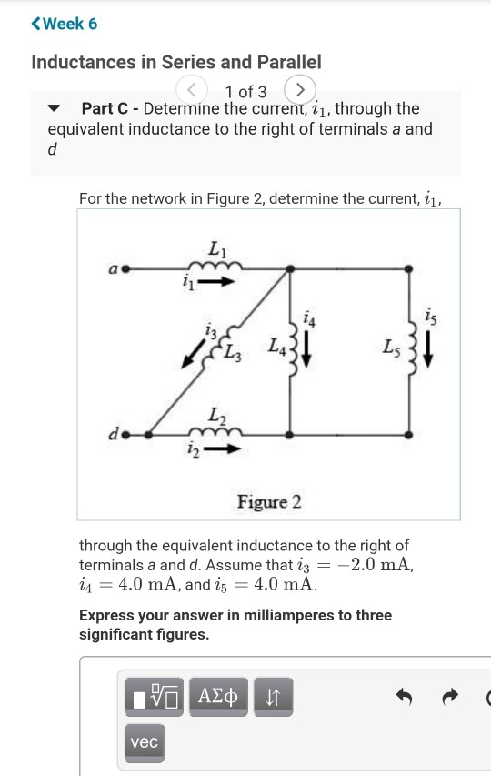 Solved Part A Determine the equivalent inductance to the | Chegg.com