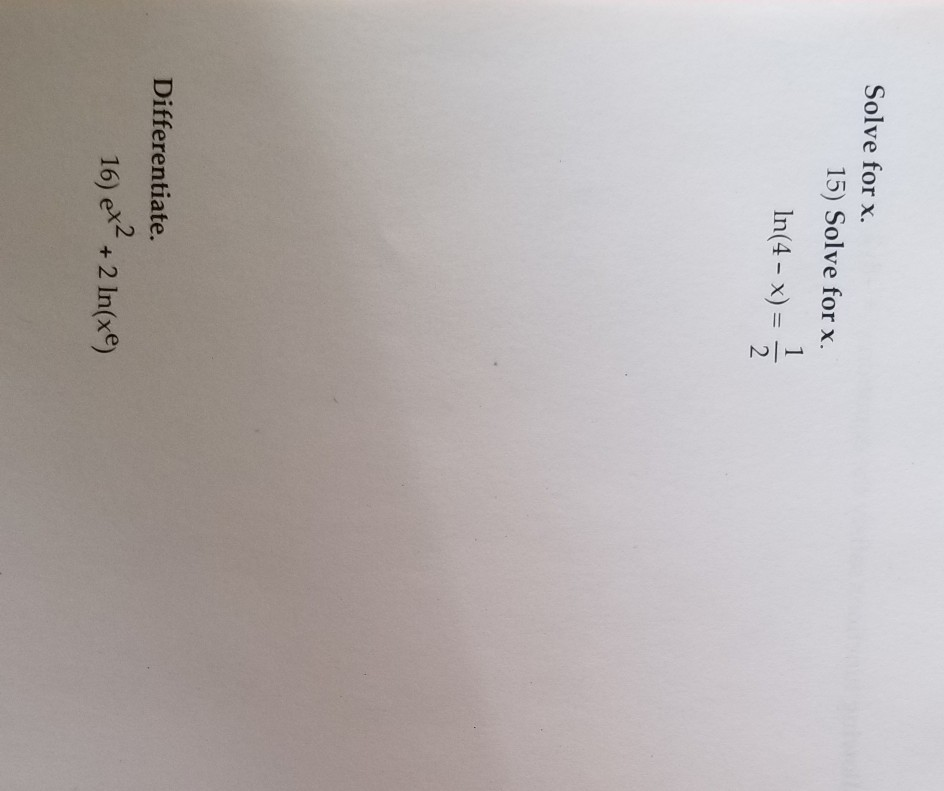 4x − 5 6x − 15 solve for x