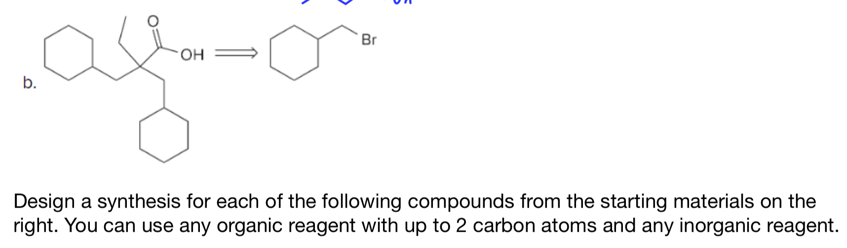 Solved b. Design a synthesis for each of the following | Chegg.com