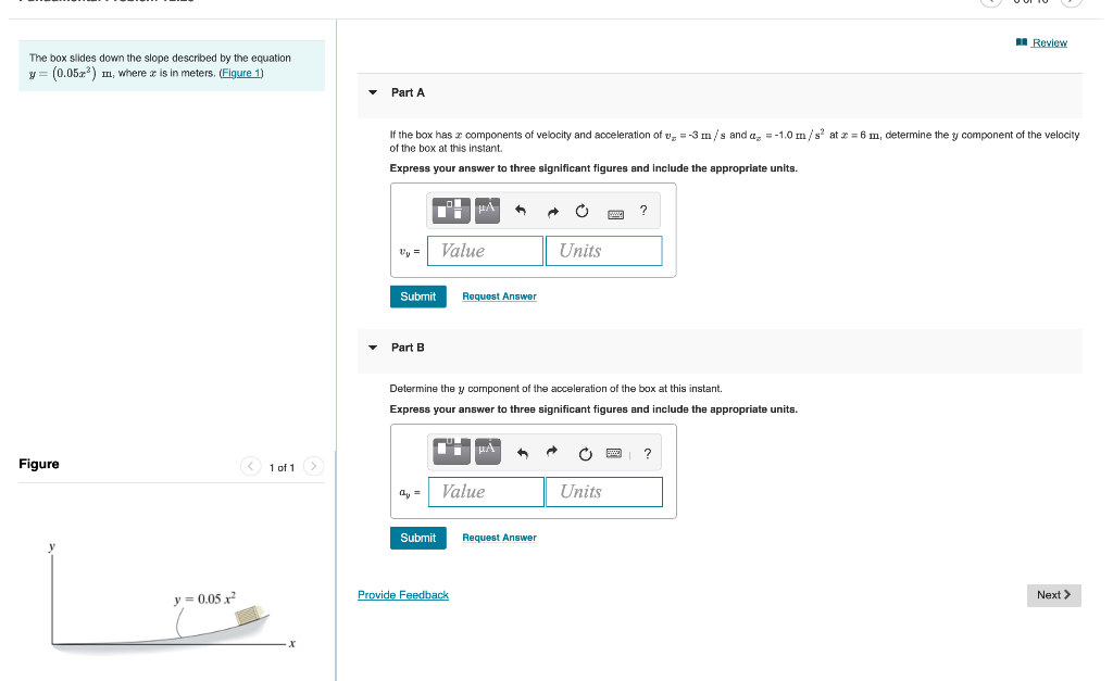 Solved Review A Particle Travels Along A Straight-line Path | Chegg.com