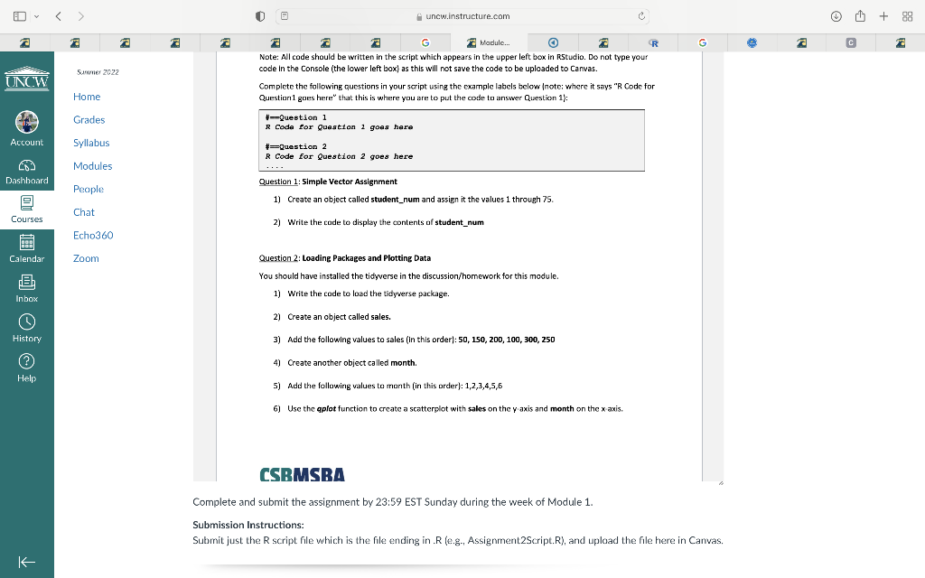 Solved ✓ UNCW Account Dashboard Courses Calendar 凸 Inbox o | Chegg.com