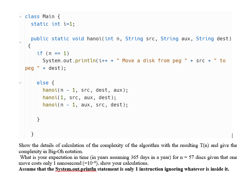 Solved Show the details of calculation of the complexity of | Chegg.com