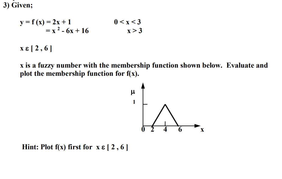 Solved 3 Given Y F x 2x 1 X2 6x 16 03 X Chegg