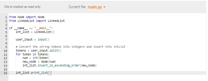 Solved In Python 3.15 Lab: Inserting An Integer In Sorted 