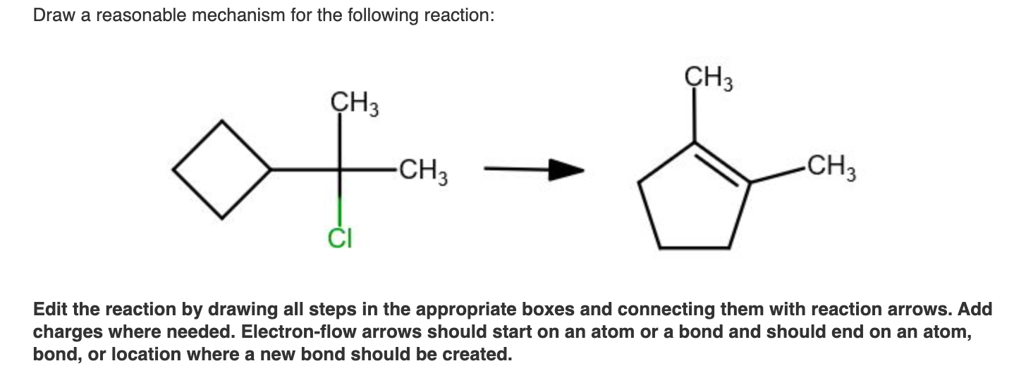 Solved Draw a reasonable mechanism for the following