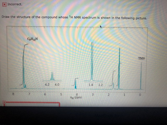 Solved X Incorrect Draw The Structure Of The Compound Whose Chegg Com