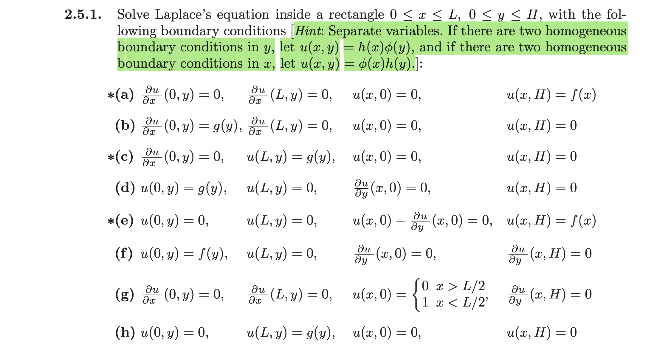 Solved 1. Solve Laplace's Equation Inside A Rectangle | Chegg.com